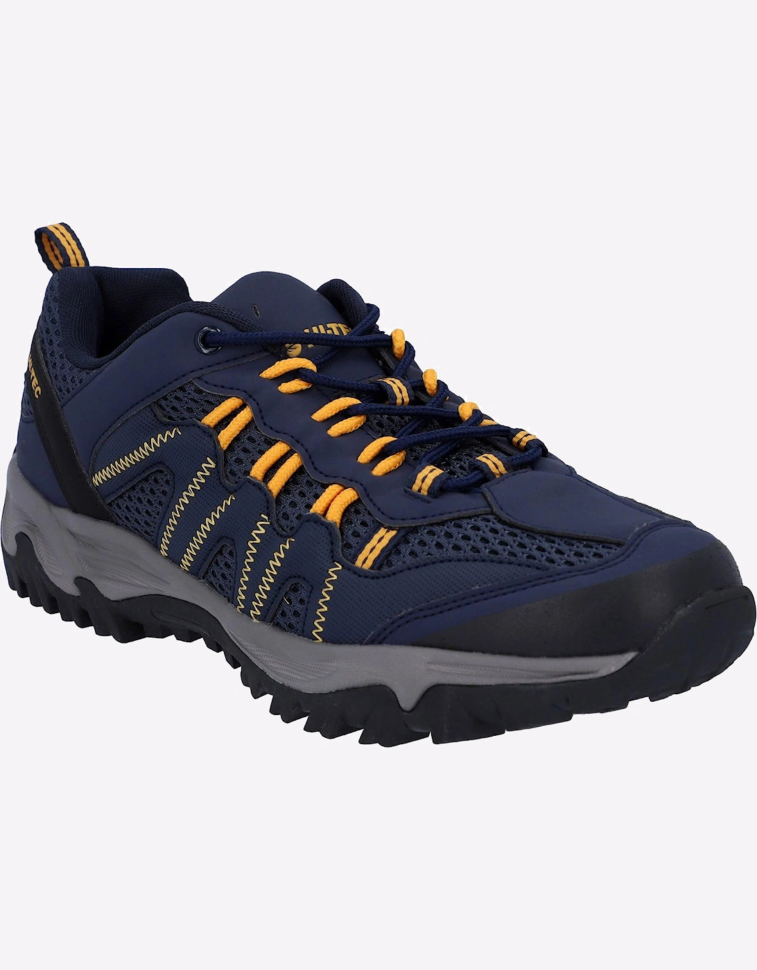Hi-Tec Jaguar Mens Hiking Shoes Navy/Yellow