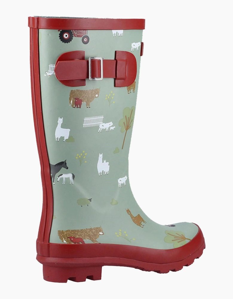 Cotswold Farmyard Memory Foam Wellington Junior Farm