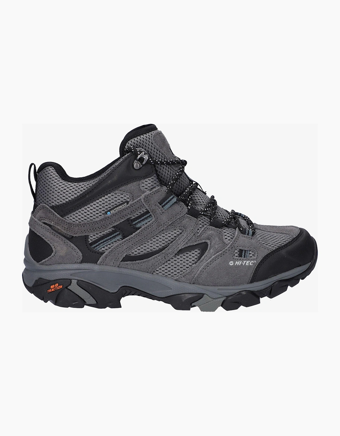 Hi-Tec Apex Waterproof Mens Hiking Boots Grey