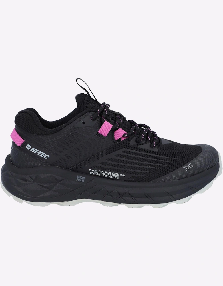 Hi-Tec Fuse Trail Low Womens Trainers Black/Cool Grey/Cyclamen