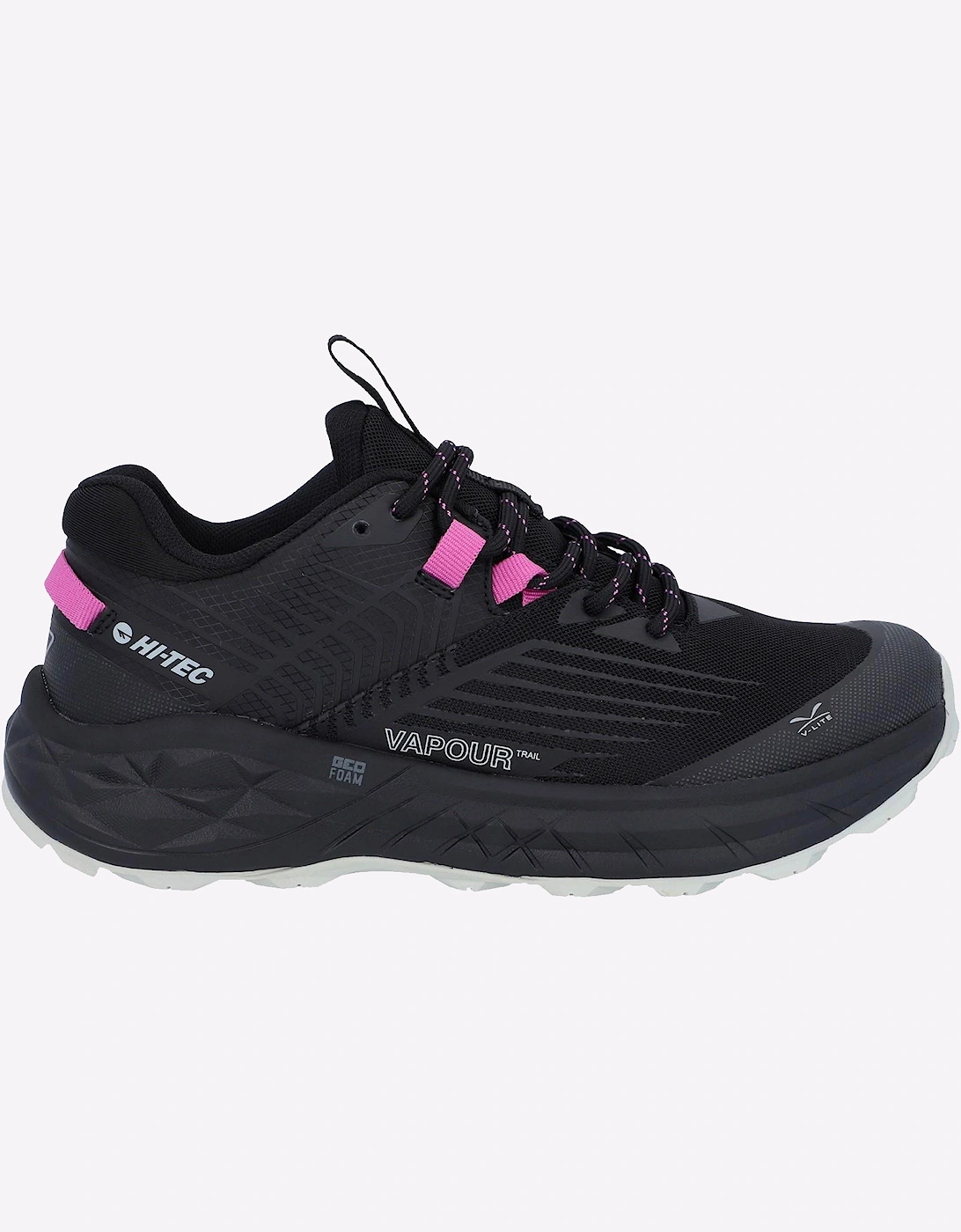 Hi-Tec Fuse Trail Low Womens Trainers Black/Cool Grey/Cyclamen