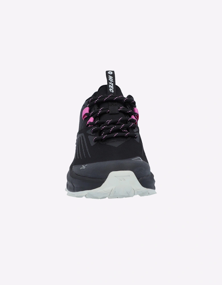 Hi-Tec Fuse Trail Low Womens Trainers Black/Cool Grey/Cyclamen