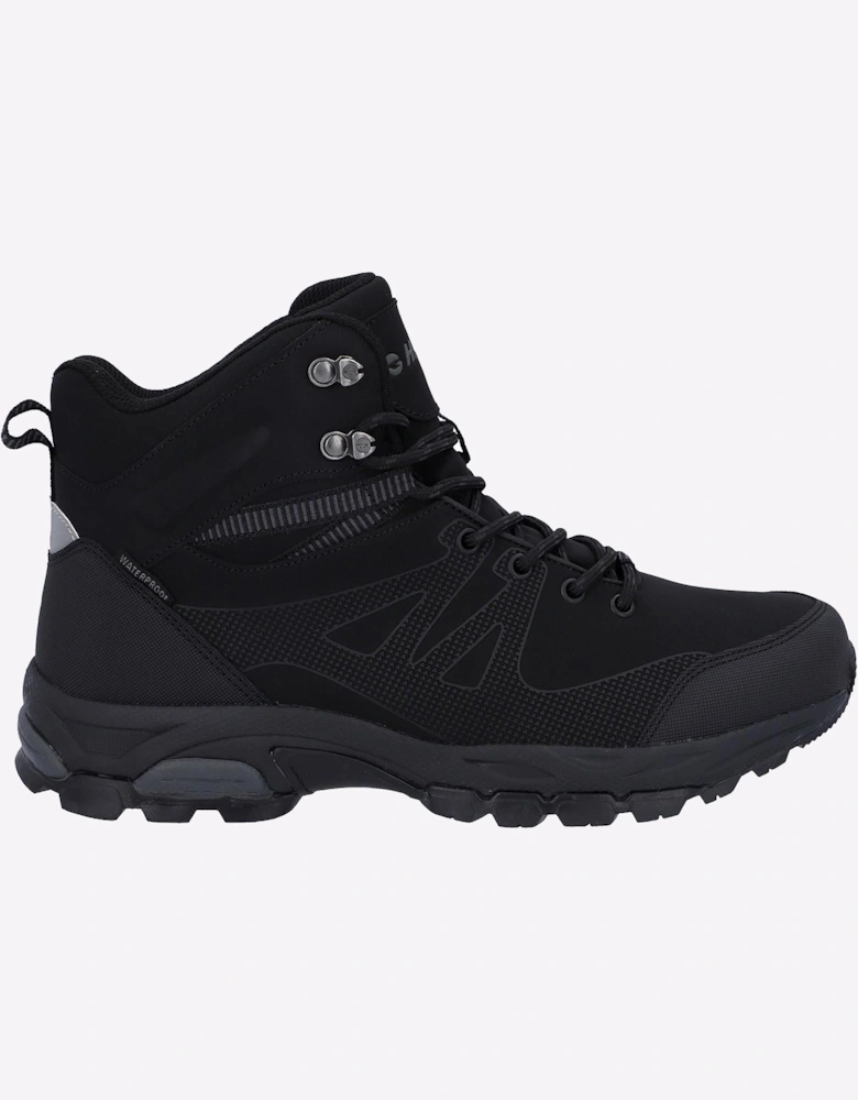 Hi-Tec Jackdaw Mid Waterproof Mens Boots Black/Carbon Grey