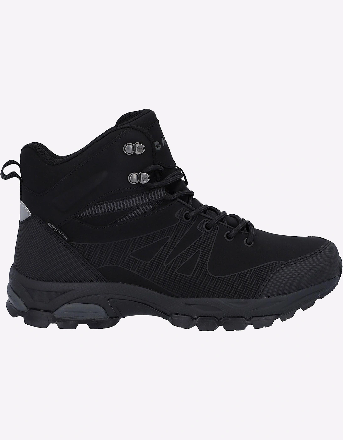 Hi-Tec Jackdaw Mid Waterproof Mens Boots Black/Carbon Grey