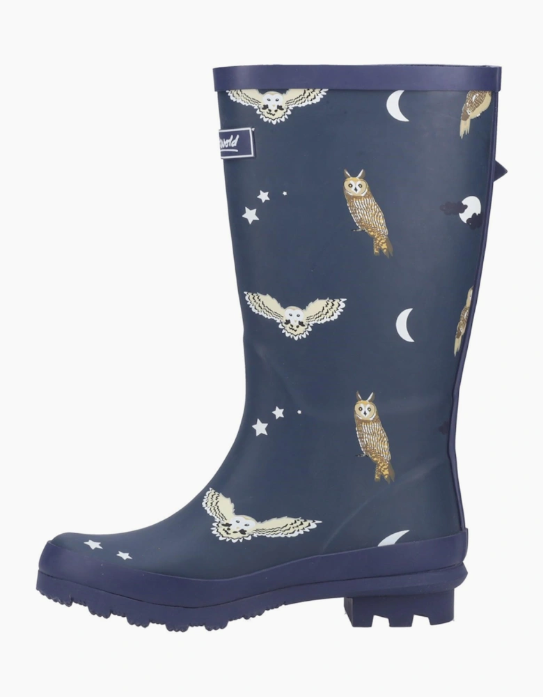 Cotswold Woodland Mid Juniors Wellington Boots Owls