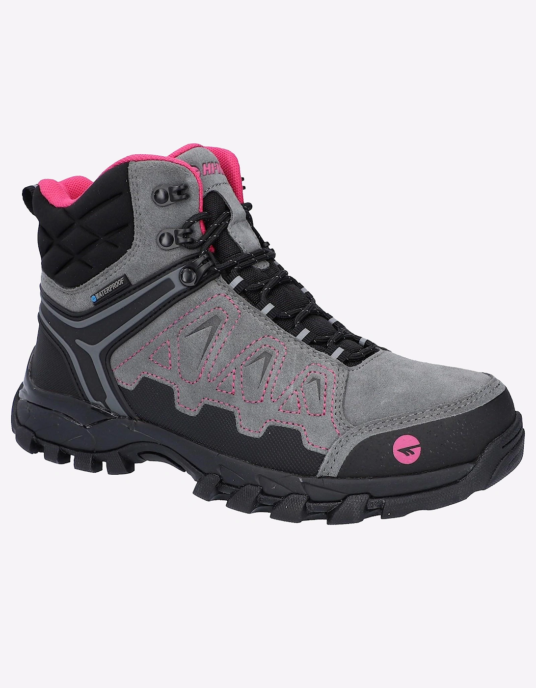 Hi-Tec V-Lite Explorer Waterproof Womens Boots Grey/Fuchsia