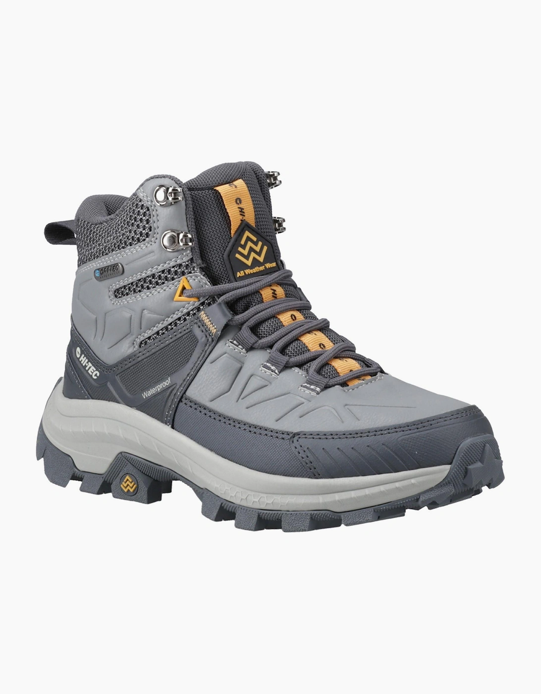 Hi-Tec Rainier Mens Hiking Boots Cool Grey