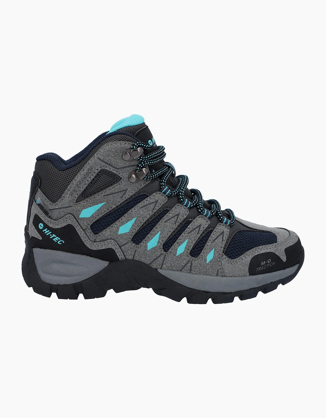 Hi-Tec Corzo Womens Mid Boots Graphite Grey/Dark Red