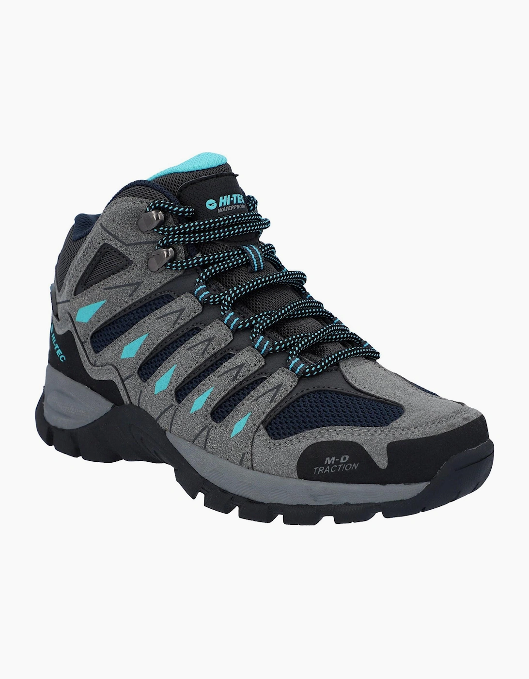Hi-Tec Corzo Womens Mid Boots Graphite Grey/Dark Red
