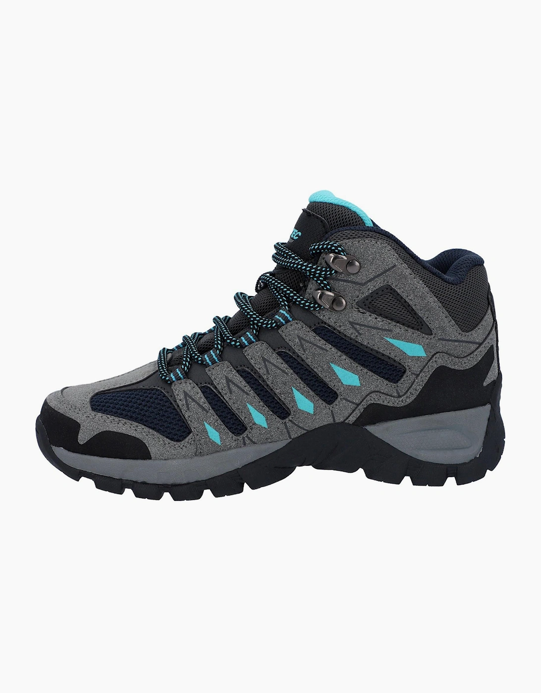 Hi-Tec Corzo Womens Mid Boots Graphite Grey/Dark Red