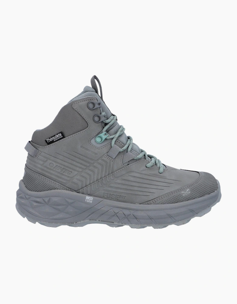Hi-Tec Fuse Trek Waterproof Mens Mid Hiking Boots Cool Grey