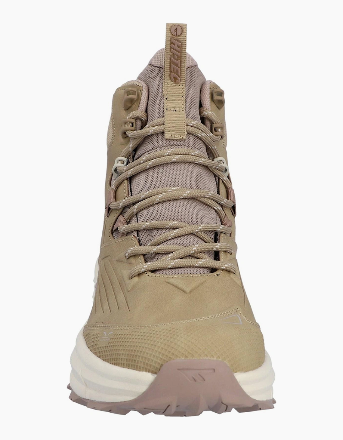 Hi-Tec Fuse Trek Mens Mid Hiking Boots Taupe/Whitecap Grey/Warm Taupe