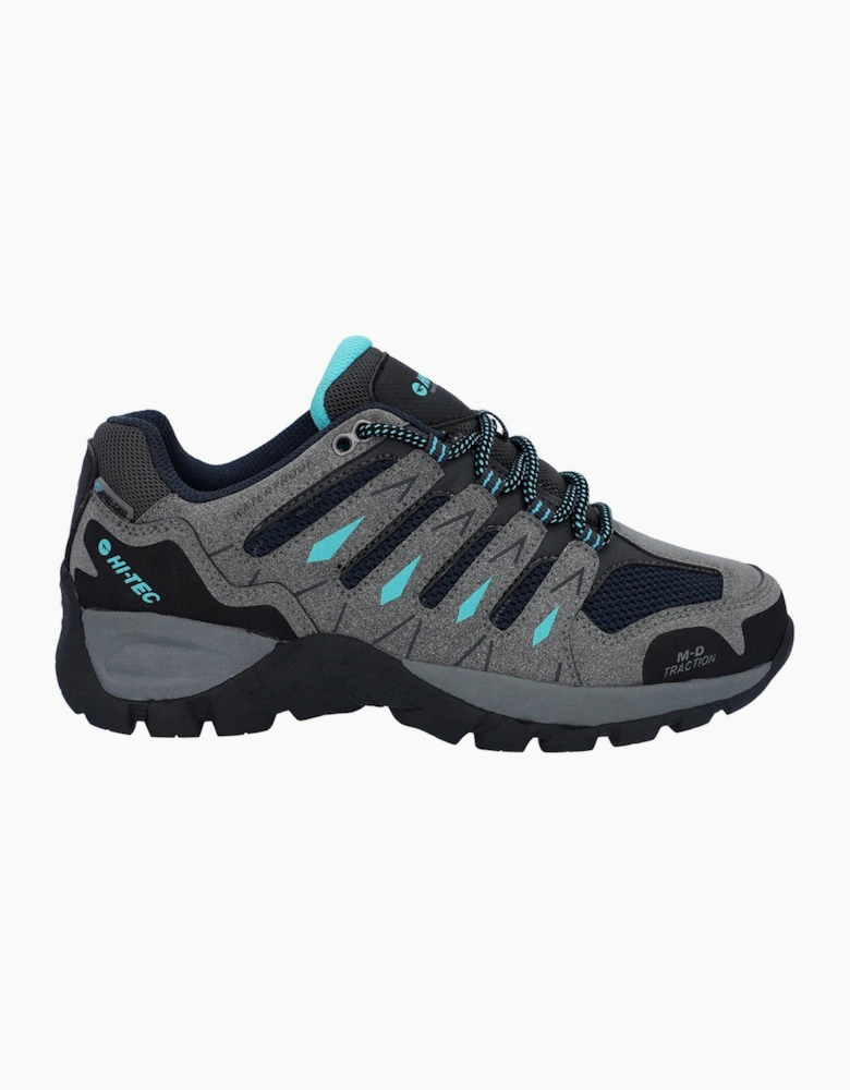 Hi-Tec Corzo Low Womens Hiking Shoes Cool Grey / Navy Blue / Curacao