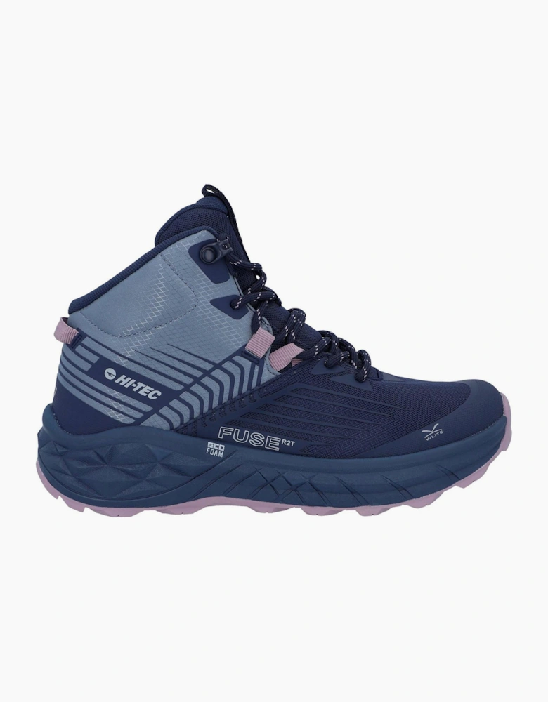 Hi-Tec Fuse Trail Mid Waterproof Womens Hiking Boots Flintstone