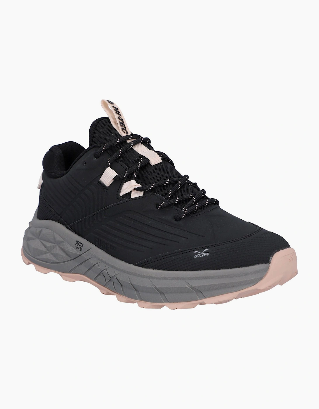Hi-Tec Fuse Trek Womens Hiking Shoes Black/Steeple Grey/Cameo Rose
