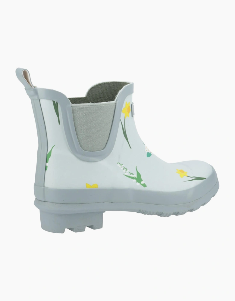 Cotswold Wildflower Womens Ankle Wellington Boots Mint / Blue