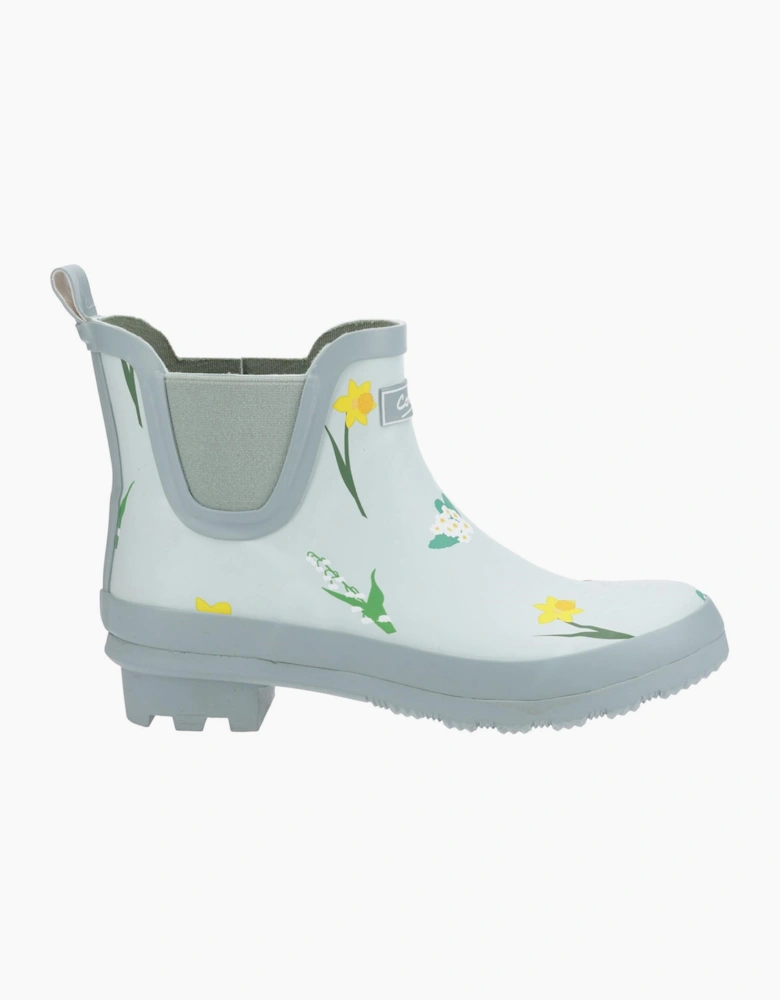 Cotswold Wildflower Womens Ankle Wellington Boots Mint / Blue