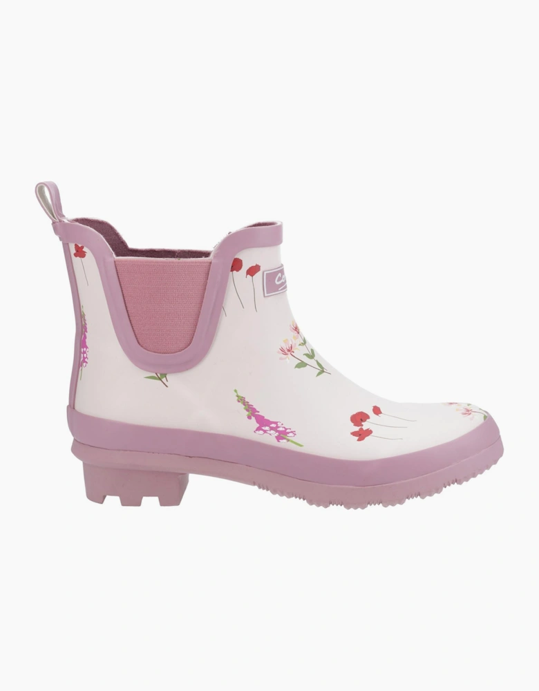 Cotswold Wildflower Womens Ankle Wellington Boots Pink