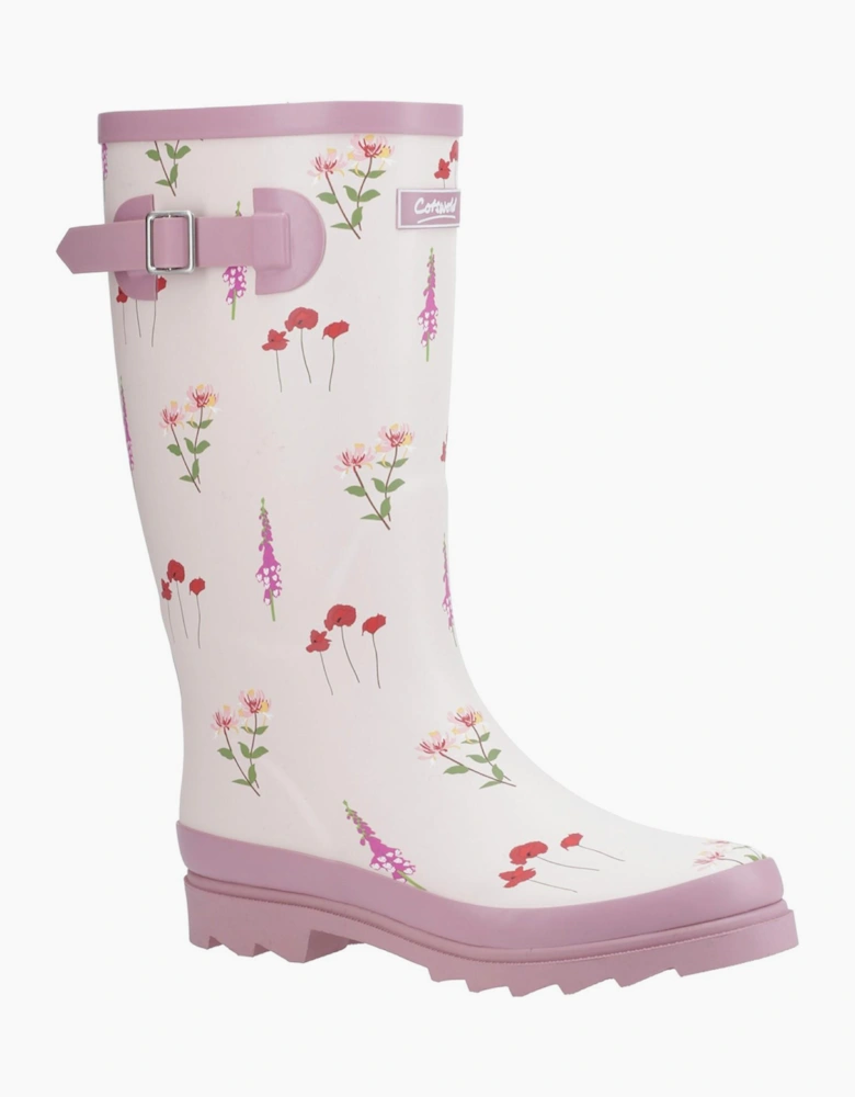 Cotswold Wildflower Womens Wellington Boots Pink