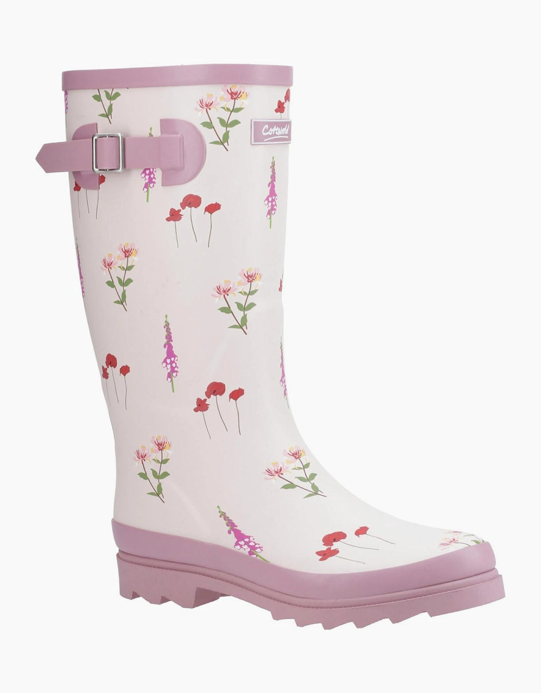 Cotswold Wildflower Womens Wellington Boots Pink