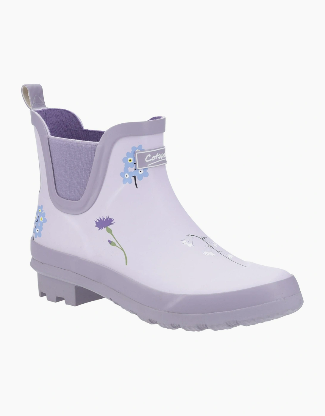 Cotswold Wildflower Womens Ankle Wellington Boots Lilac