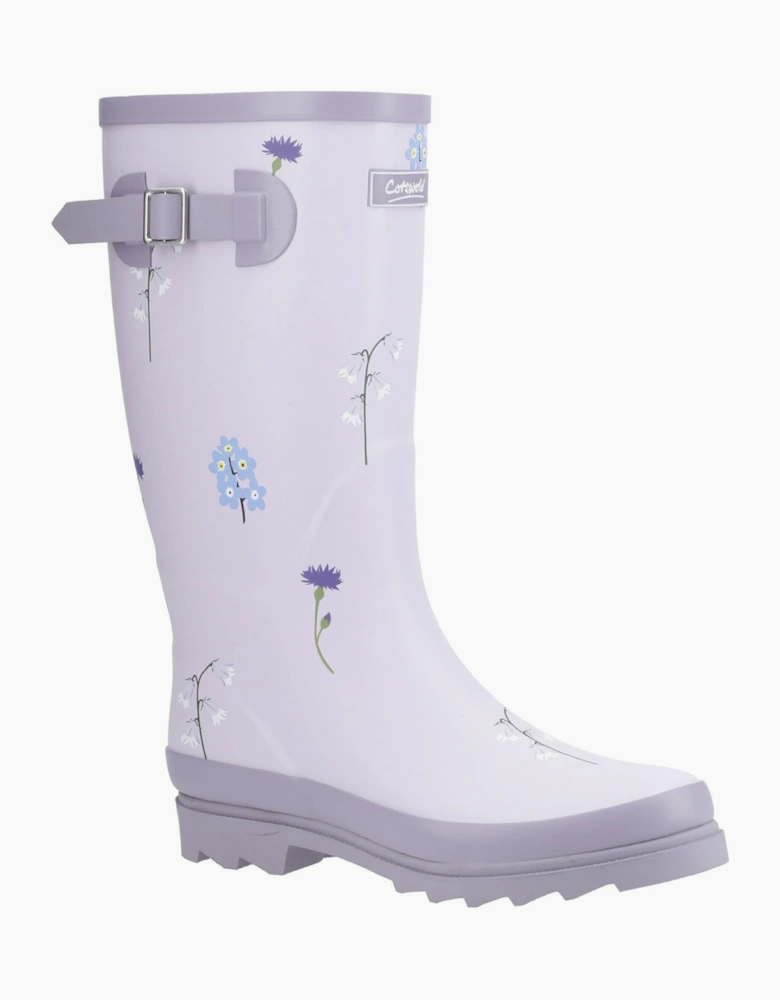 Cotswold Wildflower Womens Wellington Boots Lilac