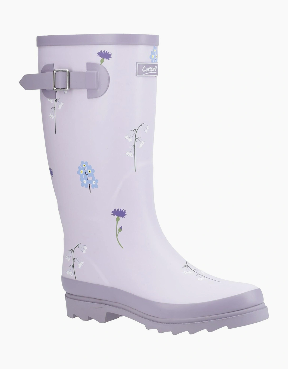 Cotswold Wildflower Womens Wellington Boots Lilac
