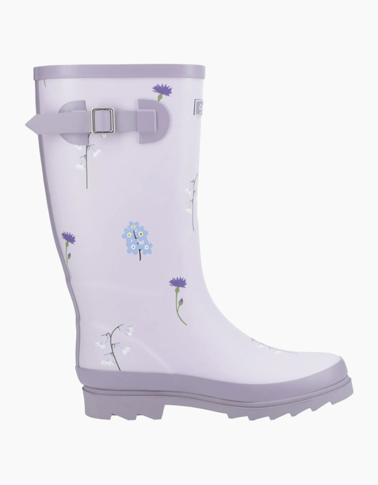 Cotswold Wildflower Womens Wellington Boots Lilac