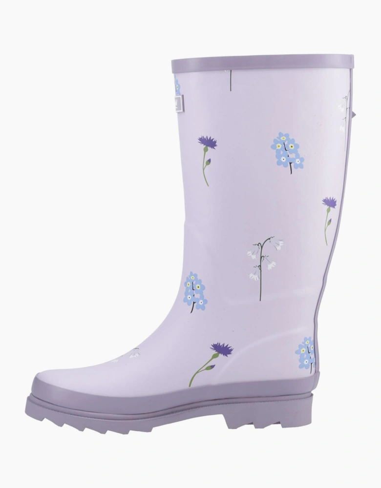 Cotswold Wildflower Womens Wellington Boots Lilac