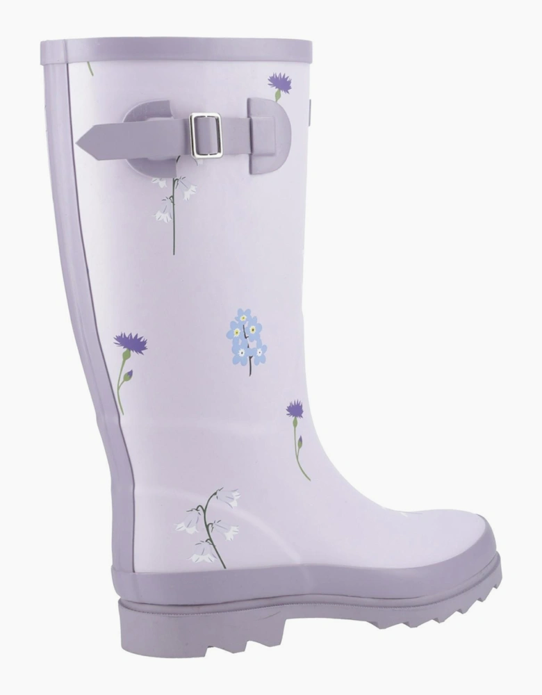 Cotswold Wildflower Womens Wellington Boots Lilac