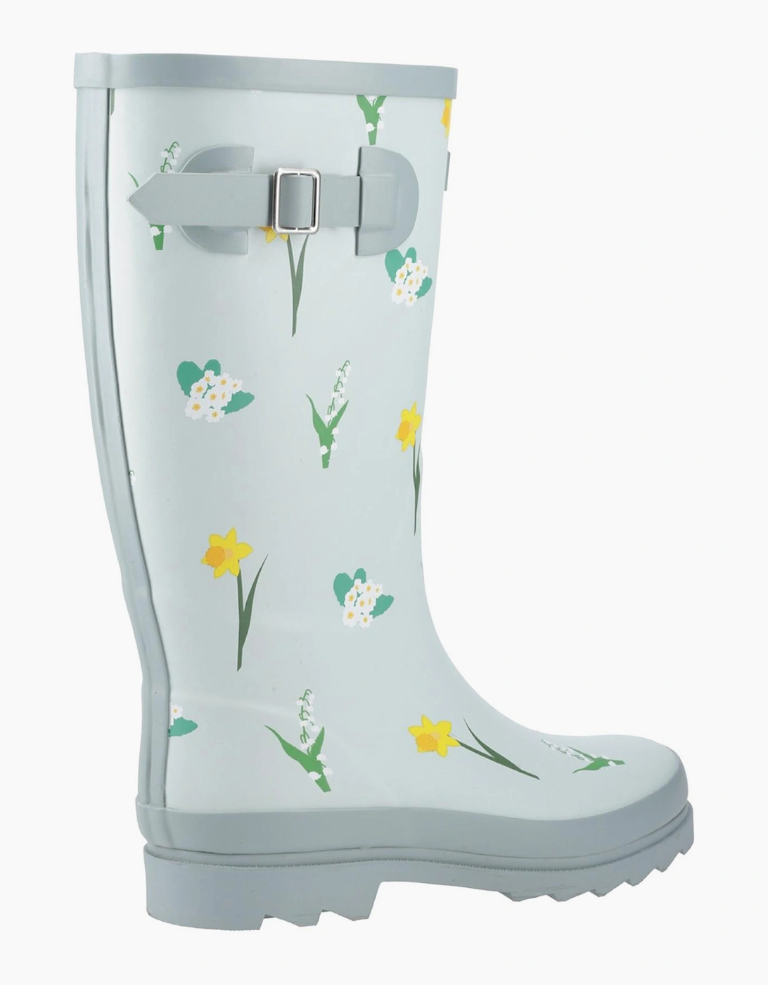 Cotswold Wildflower Womens Wellington Boots Mint / Blue