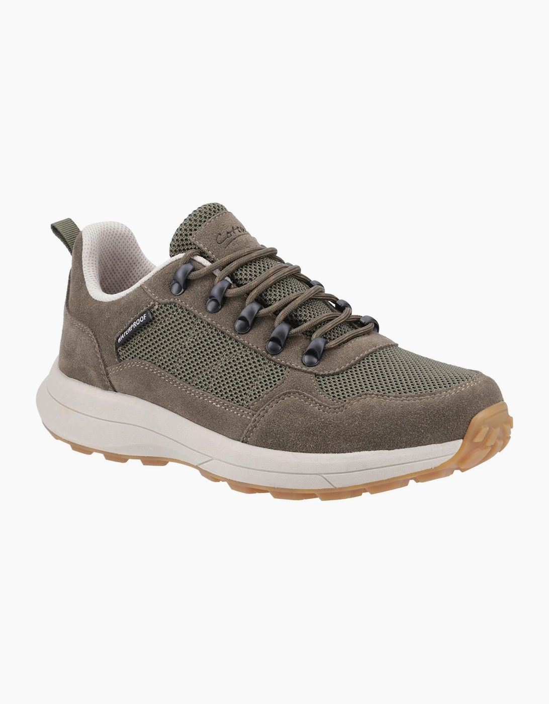 Cotswold Elmfield Waterproof Mens Trainers Khaki