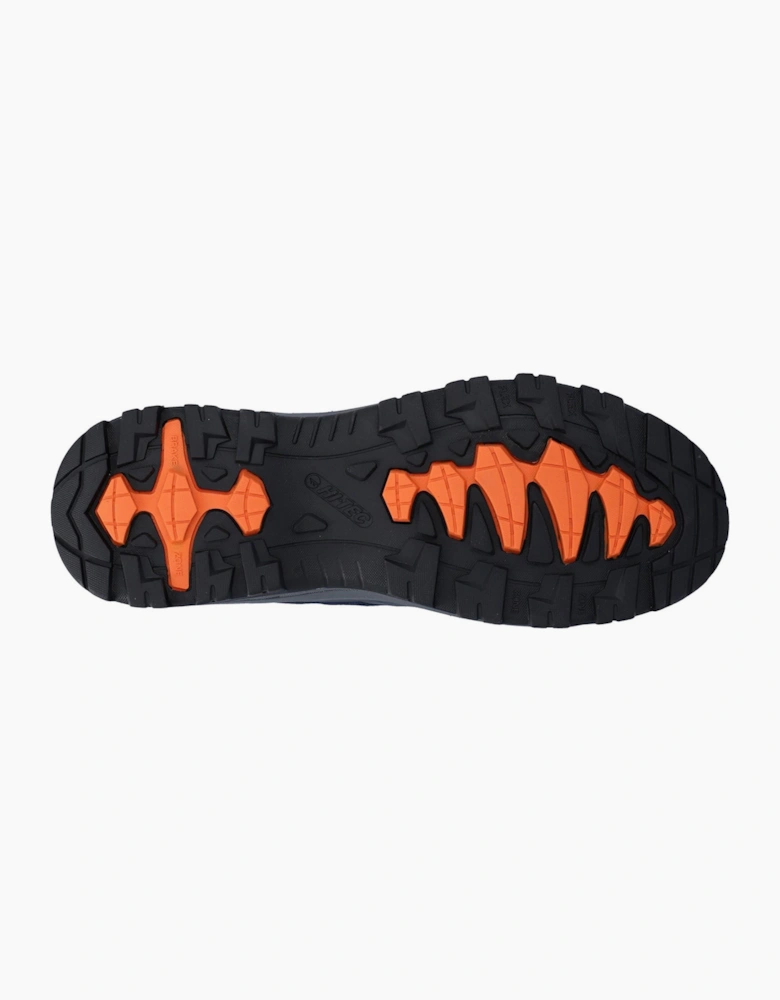 Hi-Tec Storm Expedition Mens Waterproof Hiking Boots Navy/Orange