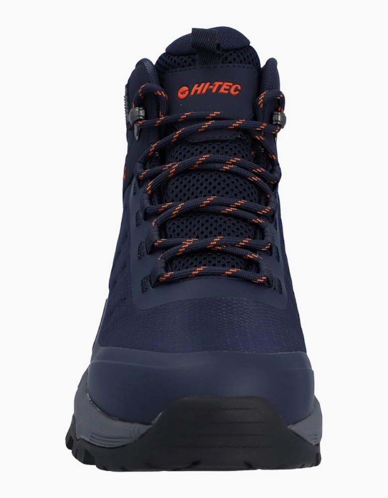 Hi-Tec Storm Expedition Mens Waterproof Hiking Boots Navy/Orange