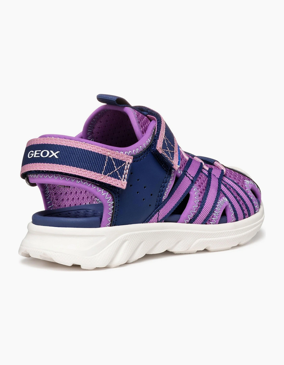 Geox Airadyum Water-Friendly Junior Girls Sandals Navy / Purple
