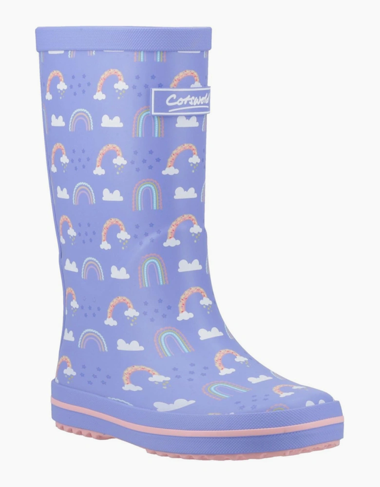 Cotswold Charlbury Junior Wellington Boots Purple / Multicoloured
