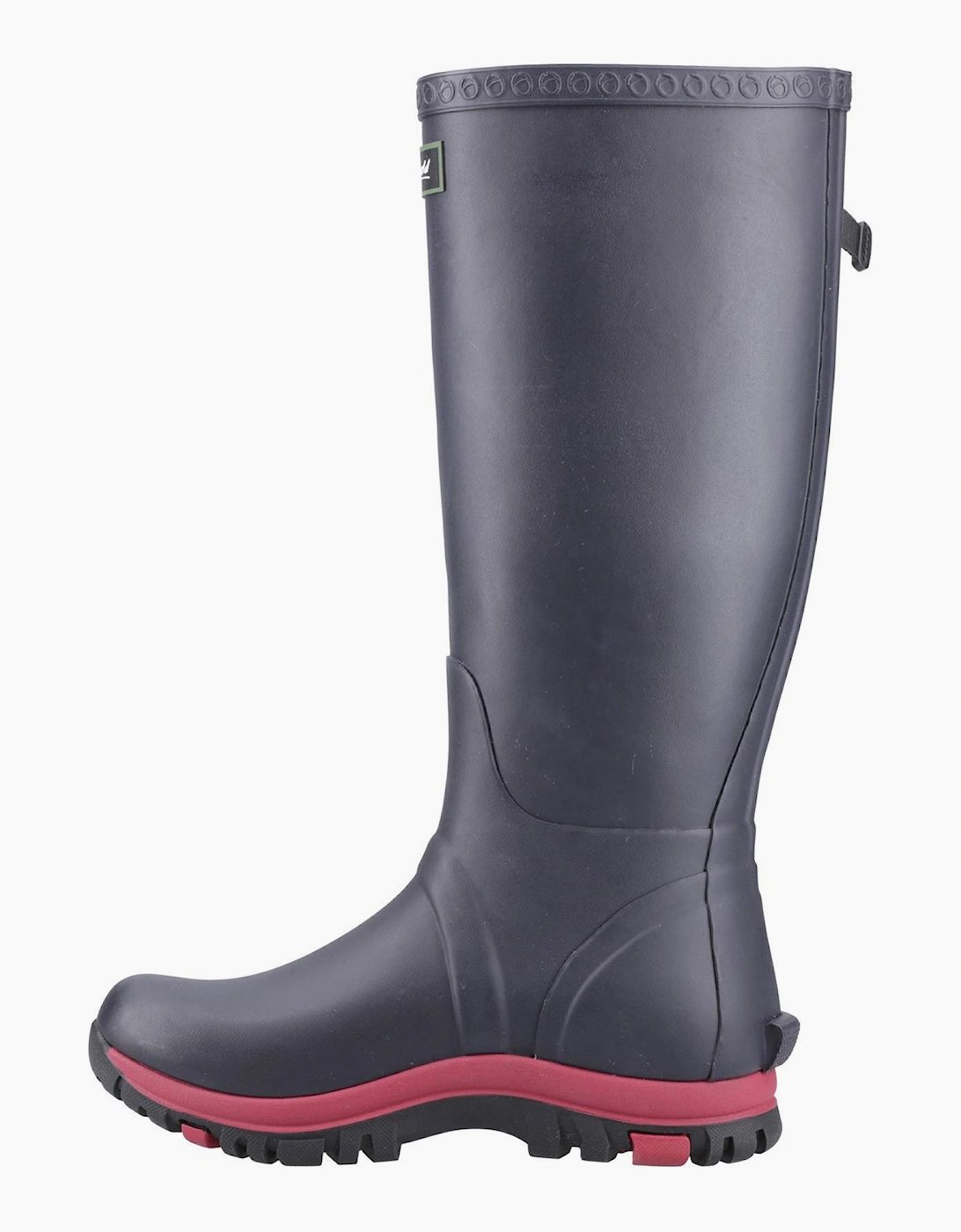 Cotswold Milton Adjustable Womens Wellington Boots Navy/Pink