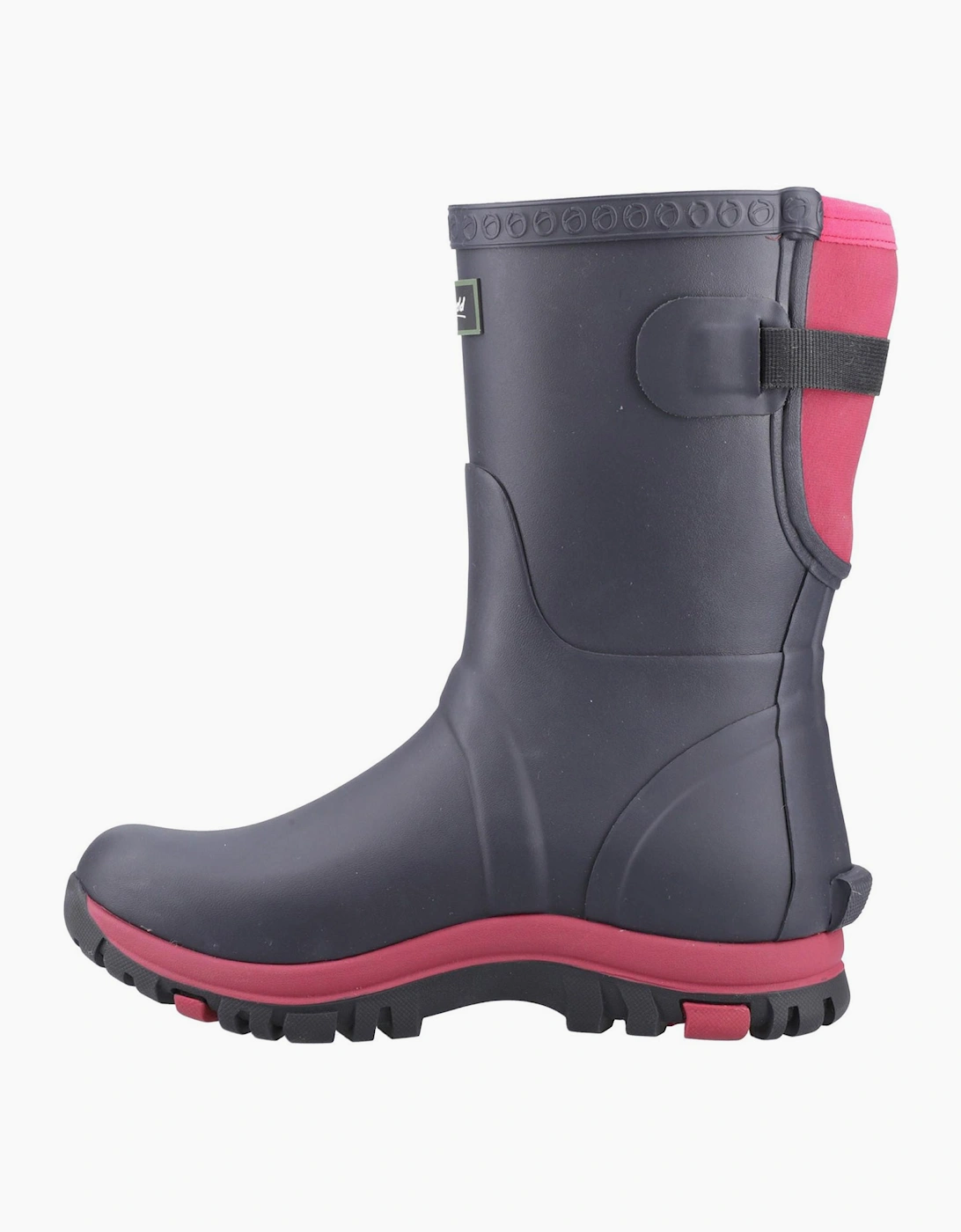 Cotswold Realm Adjustable Womens Wellington Boots Navy/Pink