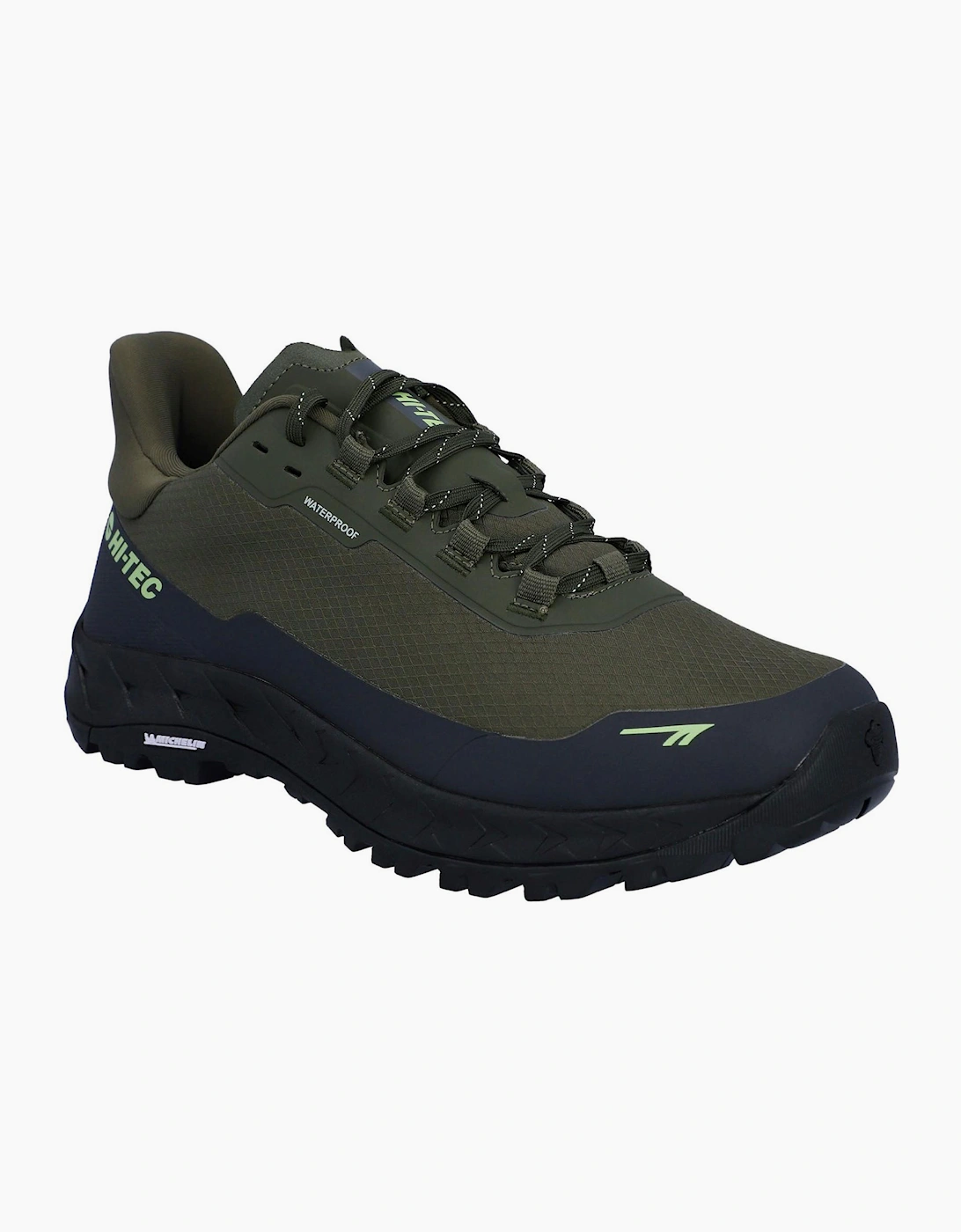 Hi-Tec Altitude Lite Waterproof Mens Hiking Shoes Olive Night/Charcoal Grey/Lime