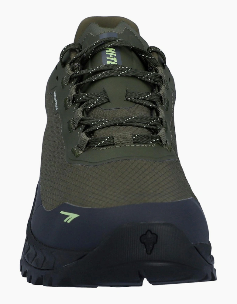 Hi-Tec Altitude Lite Waterproof Mens Hiking Shoes Olive Night/Charcoal Grey/Lime