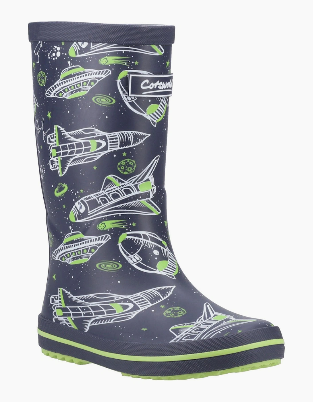 Cotswold Charlbury Junior Wellington Boots Black / Multicoloured
