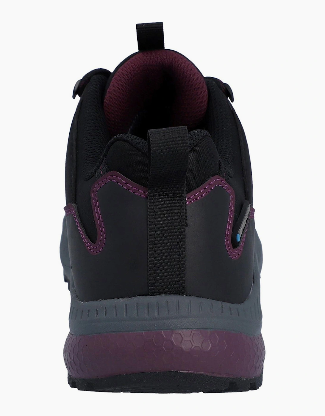 Hi-Tec H-Tec Stealth Low Waterproof Womens Trail Shoes Black/Purple