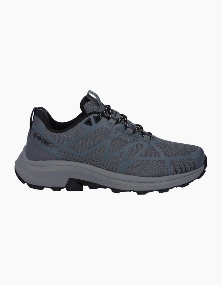 Hi-Tec Mauna Waterproof Mens Trail Shoes Grey/Black/Black