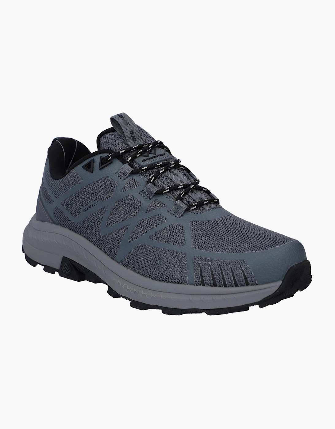 Hi-Tec Mauna Waterproof Mens Trail Shoes Grey/Black/Black