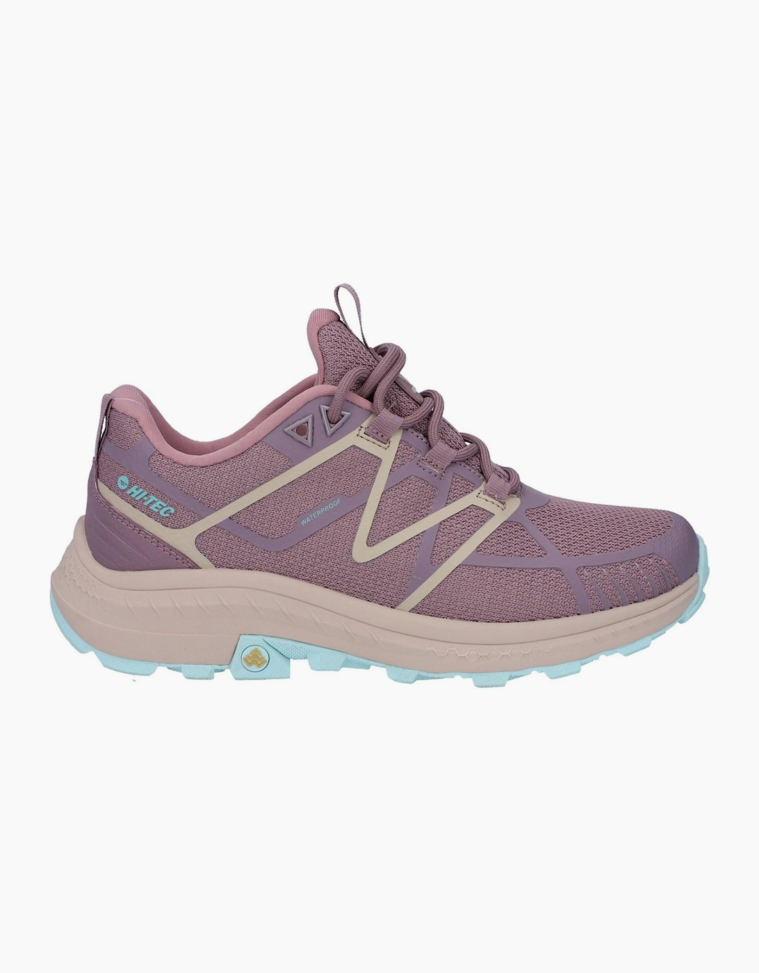 Hi-Tec Mauna Waterproof Womens Trail Shoes Toadstool/Sepia Rose