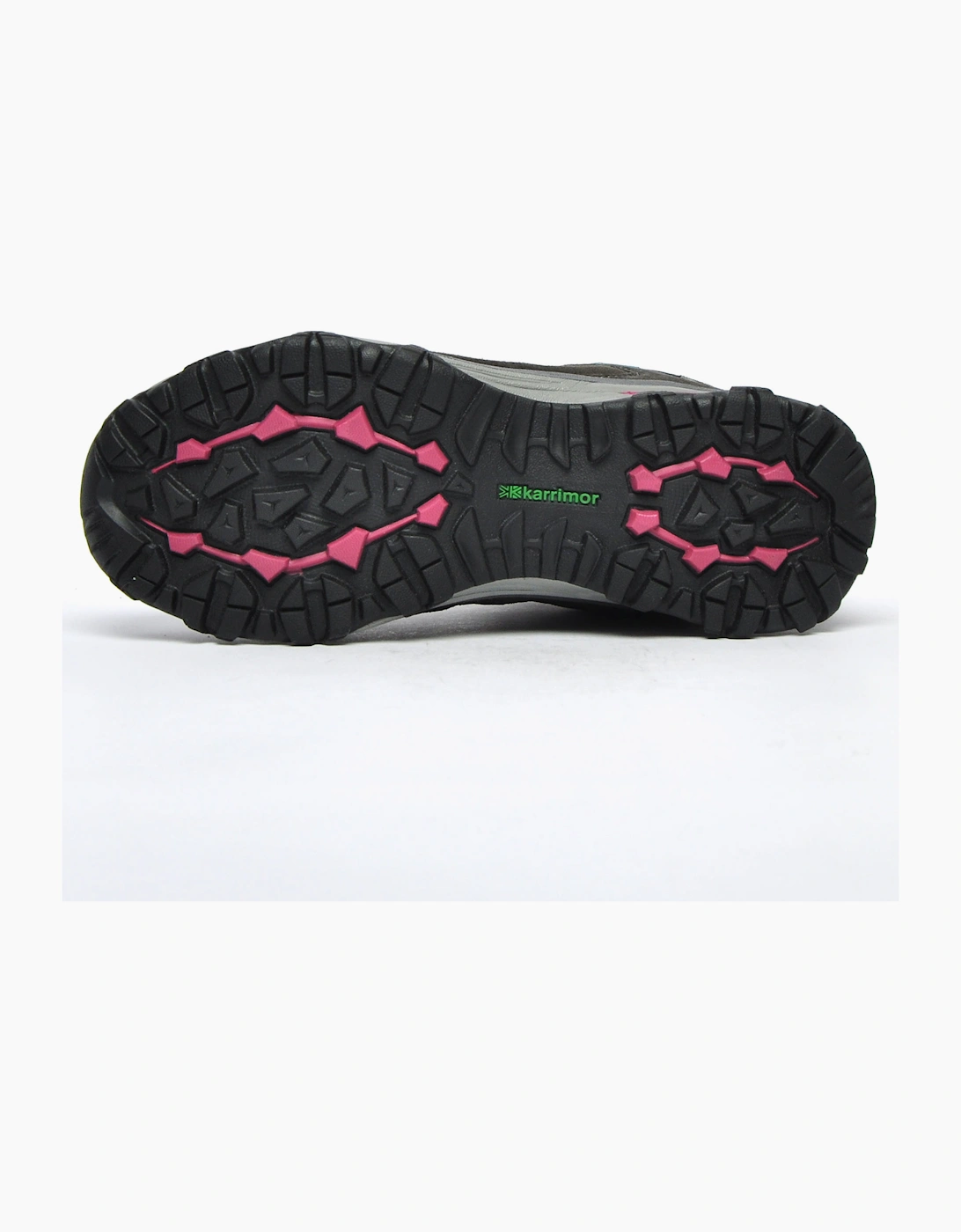 Karrimor Premium Isla Mid Waterproof Womens Hiking Boots Black Charcoal / Dark Purple Pink