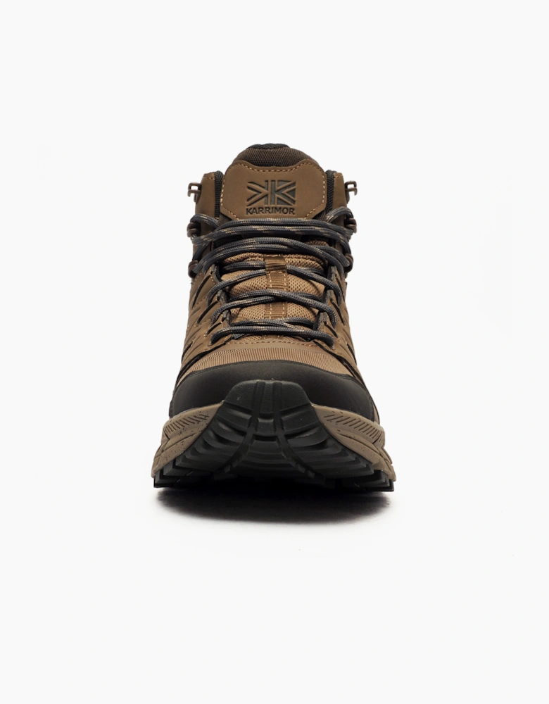 Karrimor Premium Kestrel Mid Mens Waterproof Hiking Boots Brown