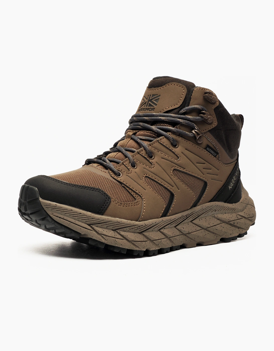 Karrimor Premium Kestrel Mid Mens Waterproof Hiking Boots Brown