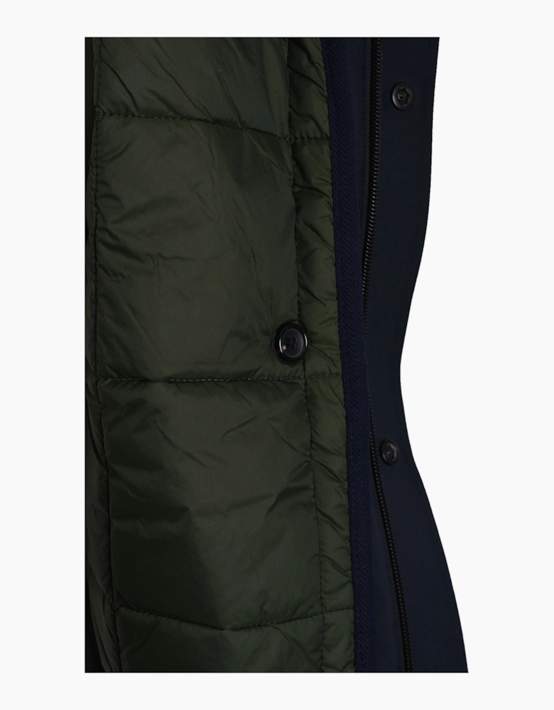PAUL SMITH PARKA DETACHABLE LINER NAVY