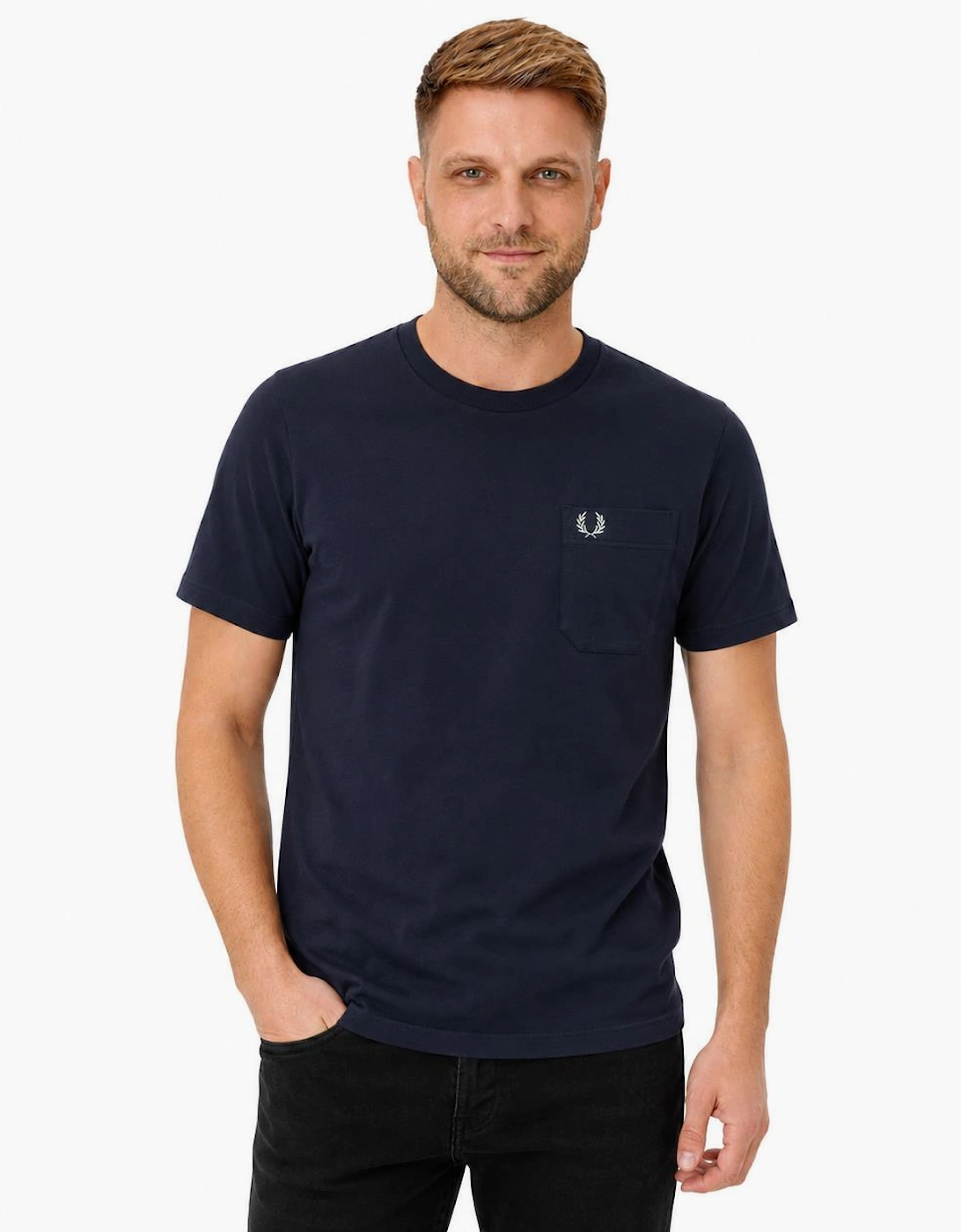 Fred Perry Relaxed Pocket T-Shirt Dark Airforce